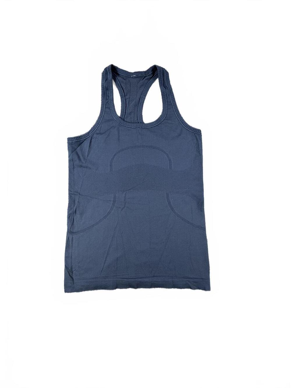 Women's Lululemon “In Training for Greatness” Blue Racerback Tank Size 6